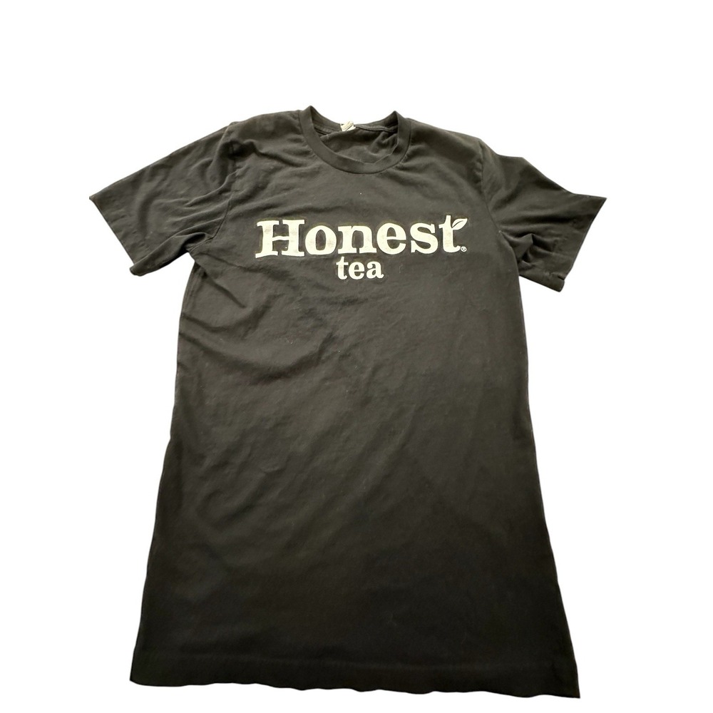 Honest Tea‎ T-Shirt Mens Crew Neck Small Black Short Sleeve Excellent Condition